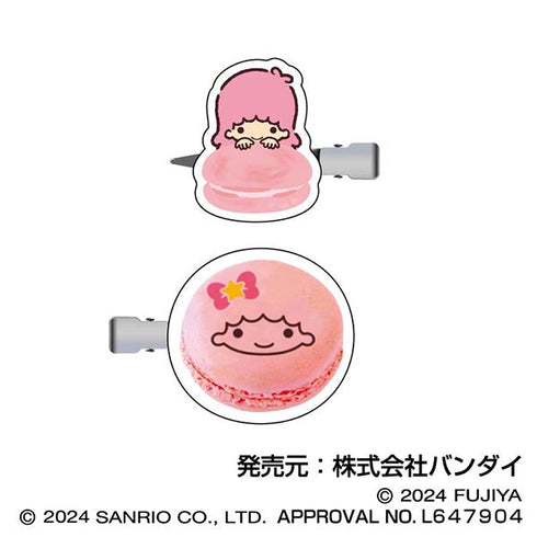 『サンリオキャラクターズ』マカロン ヘアクリップ 08 ララ(リトルツインスターズ)